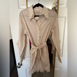 H&M Cream Ruffled Romper